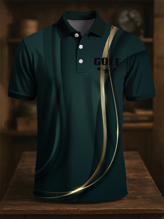 Klasyczna linia artystyczna z nadrukiem na co dzień biznesowa koszulka polo