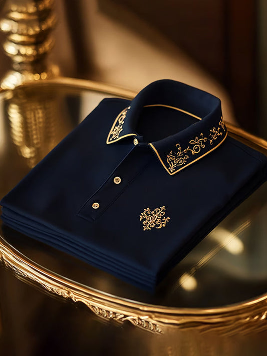 Męska koszulka polo w stylu retro, idealna na wakacje i do pracy