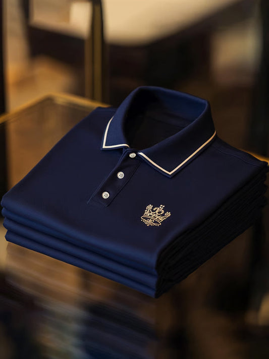 Męska koszulka polo w stylu retro, idealna na wakacje i do pracy