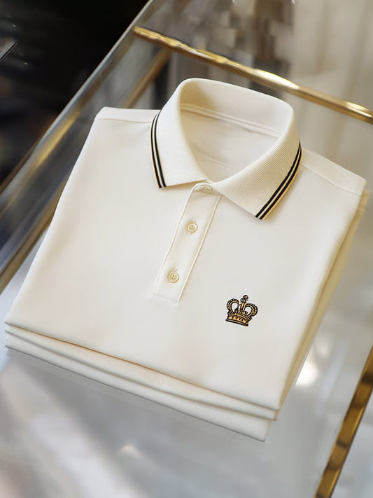 Męska koszulka polo w stylu retro, idealna na wakacje i do pracy