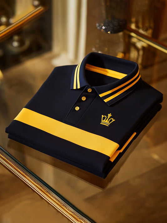 Męska koszulka polo w stylu retro, idealna na wakacje i do pracy