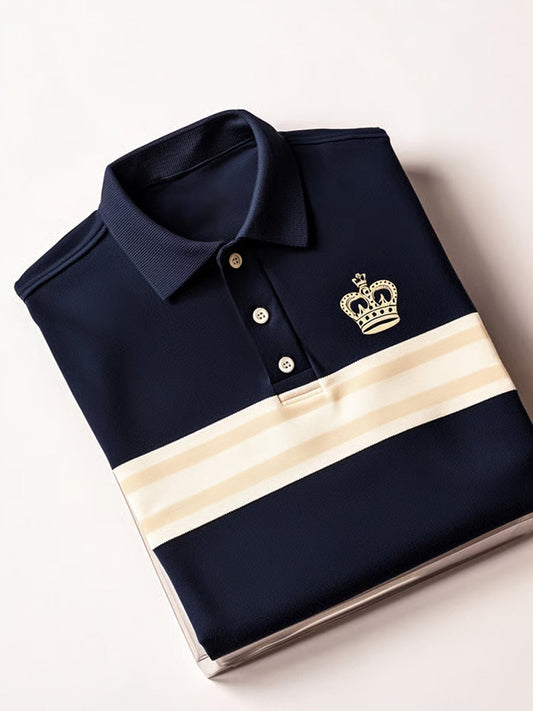 Męska koszulka polo w stylu retro, idealna na wakacje i do pracy