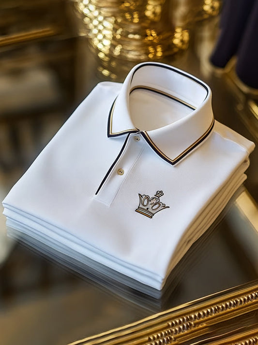 Męska koszulka polo w stylu retro, idealna na wakacje i do pracy