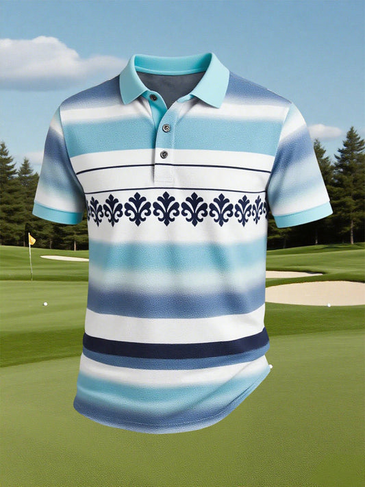 Męska koszulka polo w stylu vintage na święta Biznesowy casual