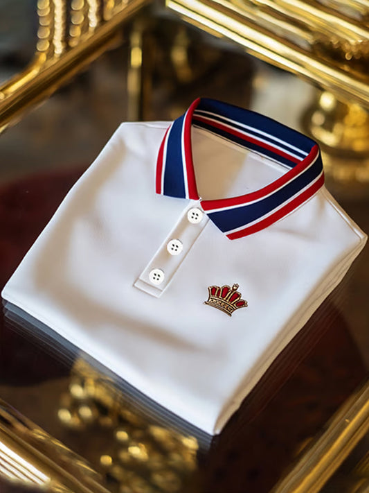 Męska koszulka polo w stylu vintage na święta Biznesowy casual