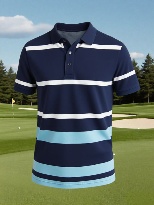 Męska koszulka polo w stylu vintage na święta Biznesowy casual