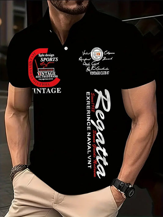 Męska koszulka polo Vintage Holiday Business Casual