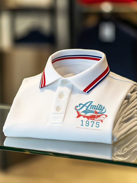 Męska koszulka polo Vintage Holiday Business Casual