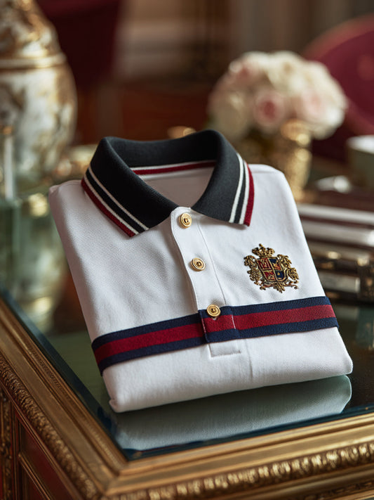 Retro Royal Premium Business Koszulka polo z krótkim rękawem