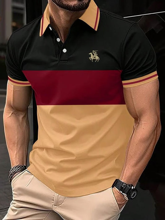 Męska koszulka polo Vintage Holiday Business Casual