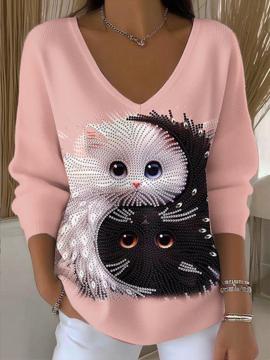 Damski top z dekoltem w szpic w stylu vintage