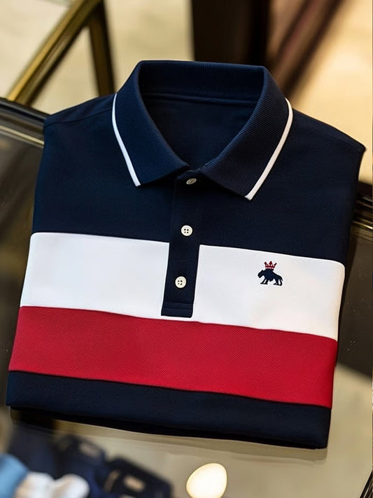 Męska koszulka polo Vintage Holiday Business Casual