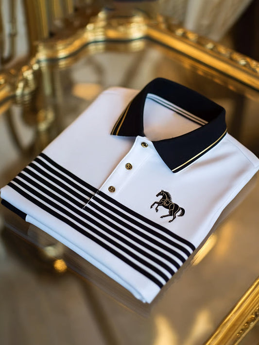 Męska koszulka polo Vintage Holiday Business Casual