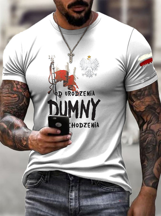 Męska koszulka w stylu casualowym