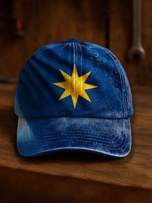 Vintage australijska flaga odznaka gradient Kapelusze z nadrukiem