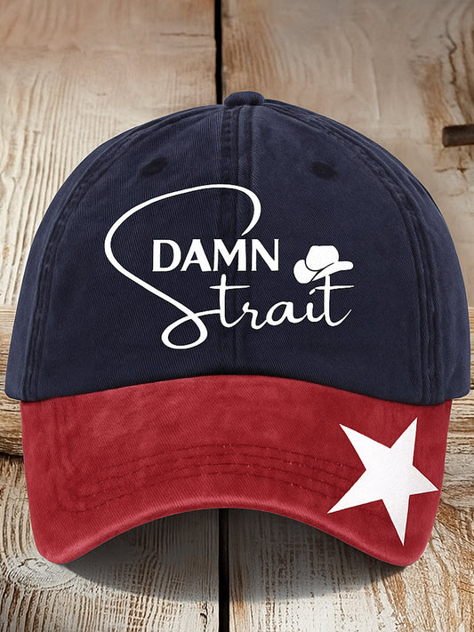 Retro George Strait Muzyka country Texas Country Western Printed Vintage Retro Unisex Resort Czapka baseballowa