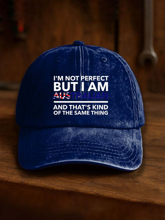 Vintage australijski odznaka z nadrukiem na co dzień