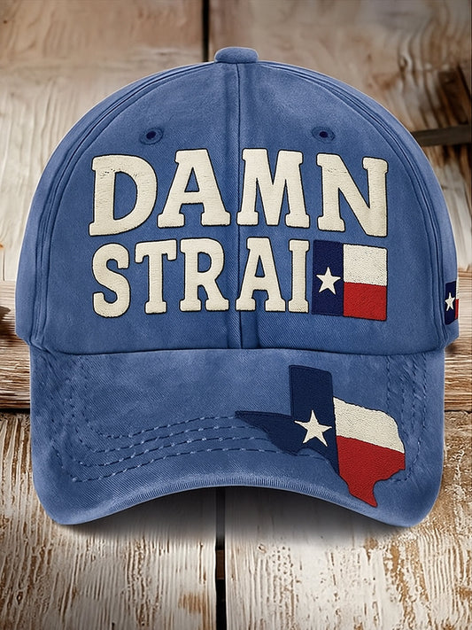 Retro Muzyka country Texas Country Western Printed Vintage Retro Unisex Resort Czapka baseballowa