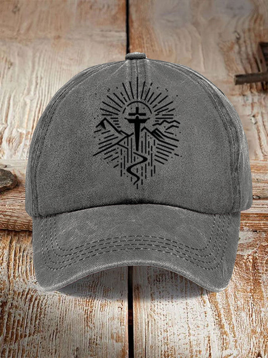 Kapelusz z nadrukiem na Halloween Unisex Cross Mountain