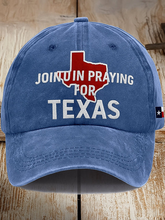 🙏💔Dołącz do nas w modlitwie za Tek sas.🙏Czapka baseballowa retro z silnym nadrukiem Texas