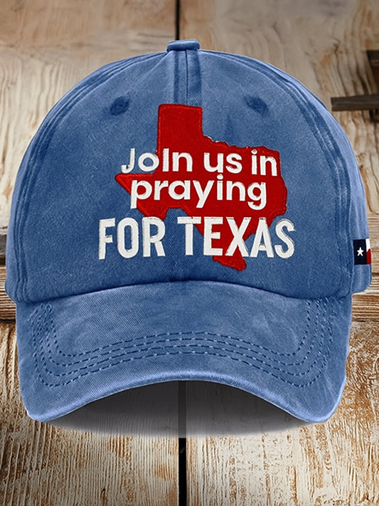 🙏💔Dołącz do nas w modlitwie za Tek sas.🙏Czapka baseballowa retro z silnym nadrukiem Texas