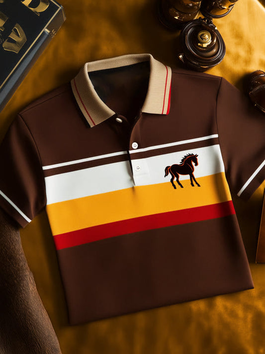 Męska koszulka polo Vintage Holiday Business Casual