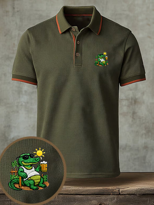 Męska koszulka polo Vintage Holiday Business Casual