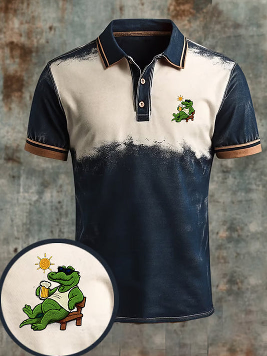 Męska koszulka polo Vintage Holiday Business Casual