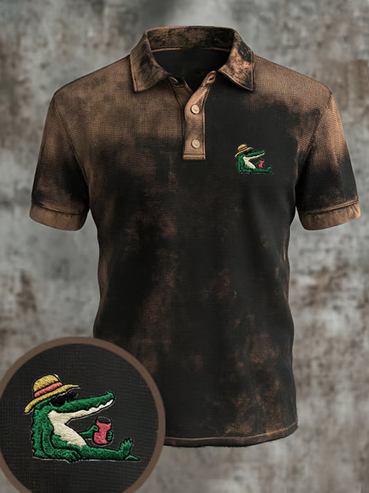 Męska koszulka polo Vintage Holiday Business Casual