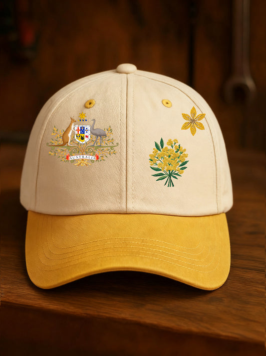 Kapelusz unisex z australijskim nadrukiem artystycznym