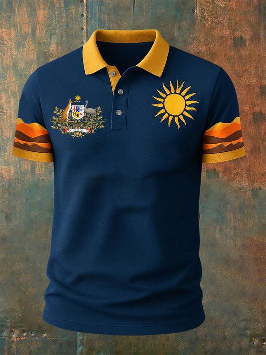 Męska koszulka polo w stylu vintage Australian Holiday Smart Casual