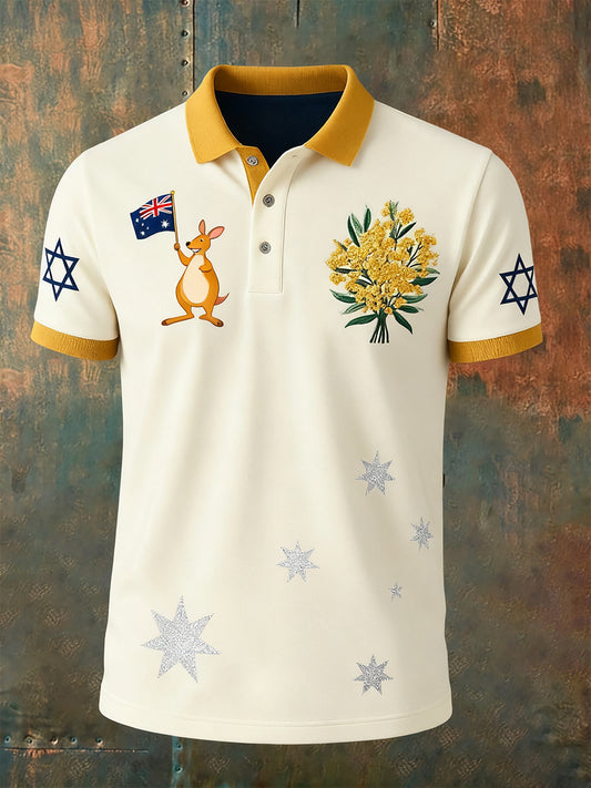 Męska koszulka polo w stylu vintage Australian Holiday Smart Casual