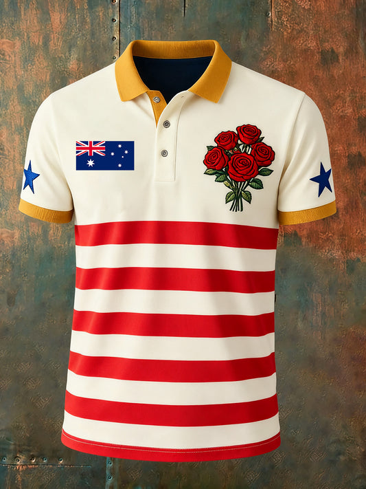 Męska koszulka polo w stylu vintage Australian Holiday Smart Casual