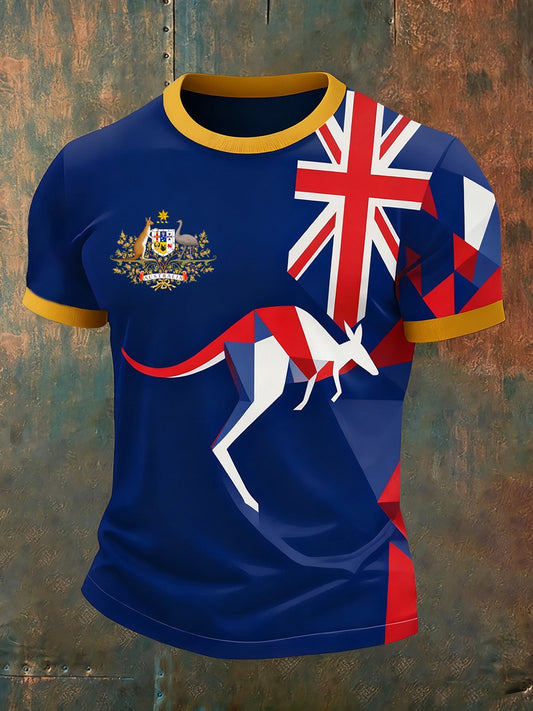 Męska koszulka retro Australia Casual