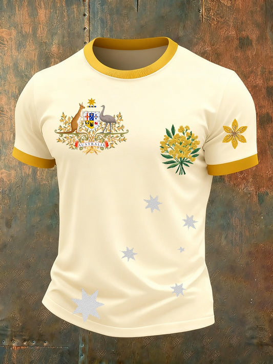 Męska koszulka retro Australia Casual