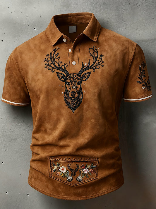 Męska koszulka polo Vintage Holiday Business Casual