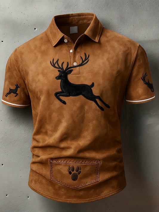 Męska koszulka polo Vintage Holiday Business Casual