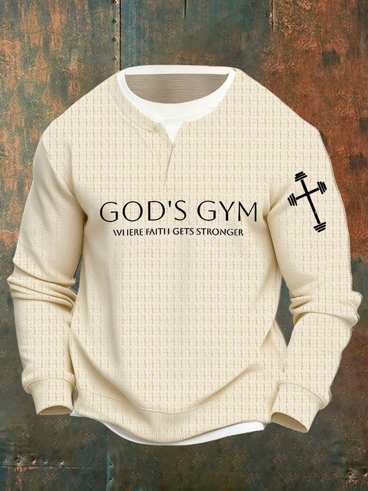 Męska artystyczna wiara w stylu vintage na co dzień fałszywa dwuczęściowa bluza