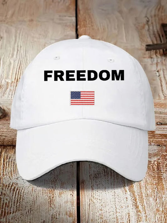 Unisex Punkt zwrotny USA Trump Charlie Kirk Pamiątkowy nadruk Kapelusz Slouch