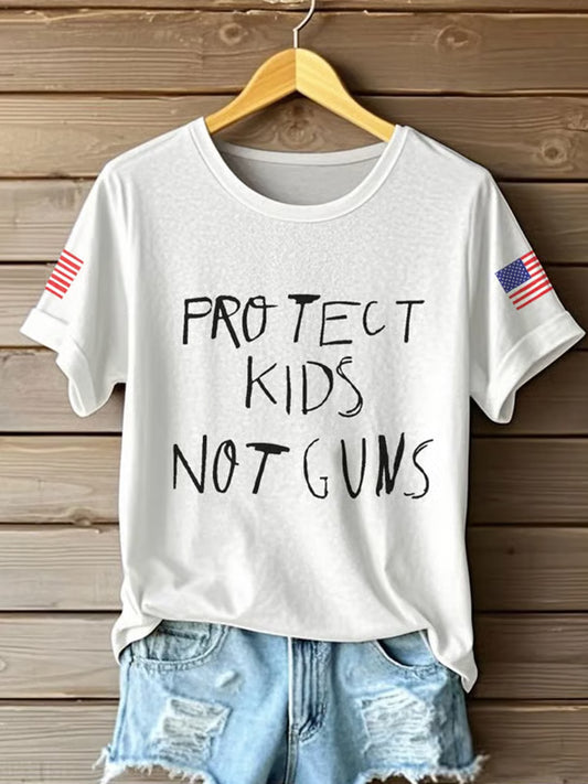 Damska pamiątkowa koszulka z nadrukiem z amerykańską flagą wolności