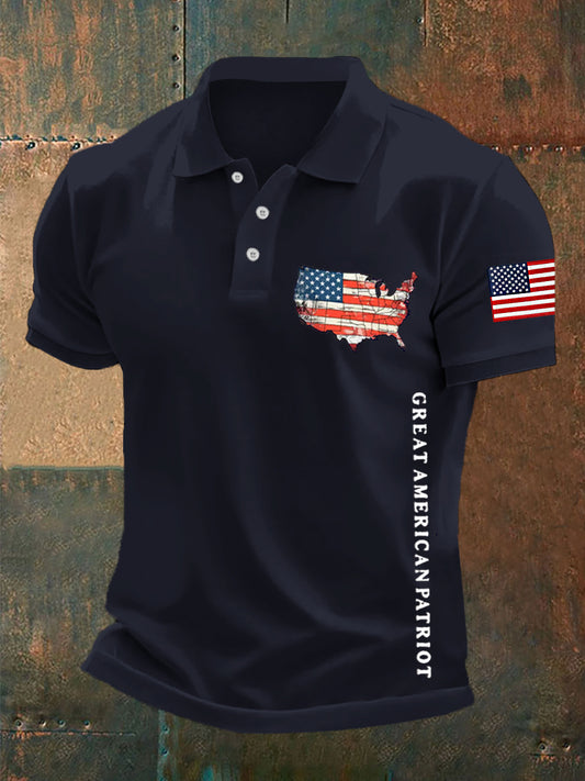 Męska bluza w stylu vintage Charlie Kirk z amerykańską flagą