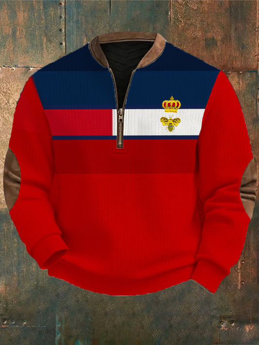 Męskie Retro Styl Biznesowy Casual Bluza