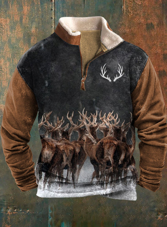 Męska koszulka retro Western Casual