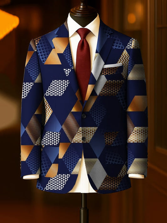 Męski Vintage Business Casual Blazer