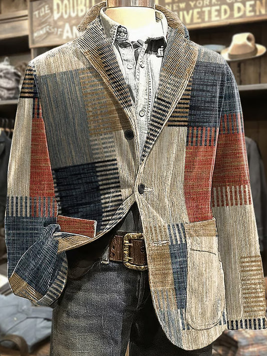 Męska luźna koszulka z krótkim rękawem Basic z nadrukiem w szpic