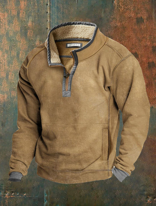 Męskie Retro Western Art Print Casual Top