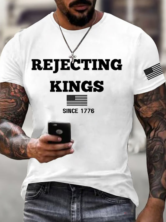 Męska koszulka z krótkim rękawem FDT "No Kings" Print