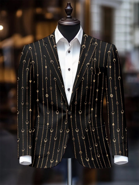 Męski Vintage Business Casual Blazer