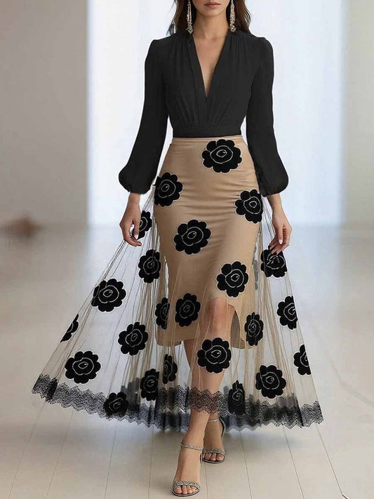 Damska sukienka muzułmańska w stylu vintage Palace na Bliskim Wschodzie