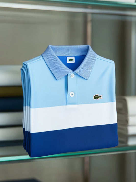 Męska koszulka polo w stylu retro, idealna na wakacje i do pracy